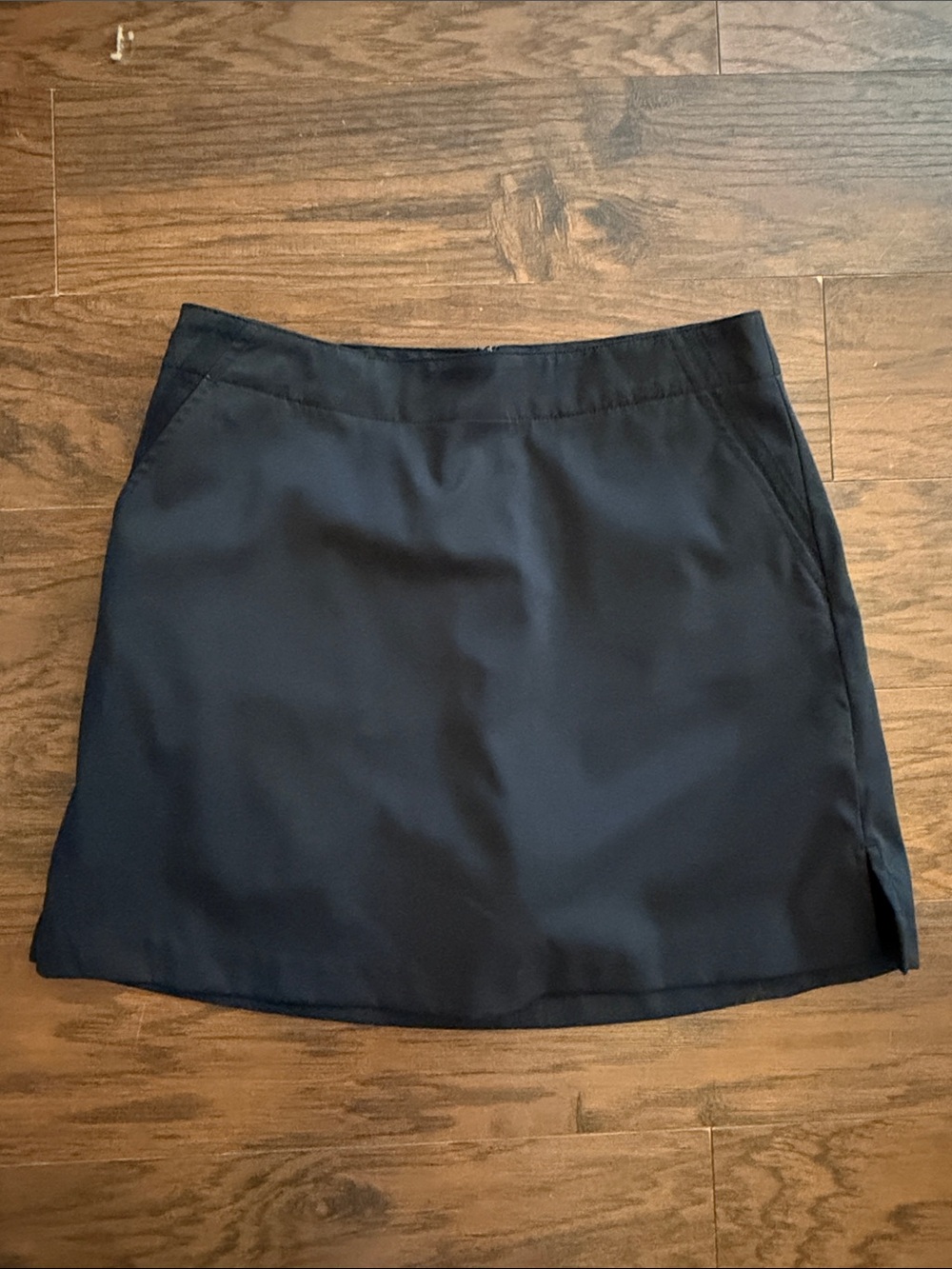 Lady Hagen Navy A-Line Mini Skirt